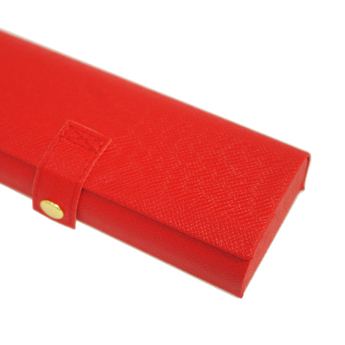 磁石不使用の箱型ボタンタイプの軽いメガネケース SH462